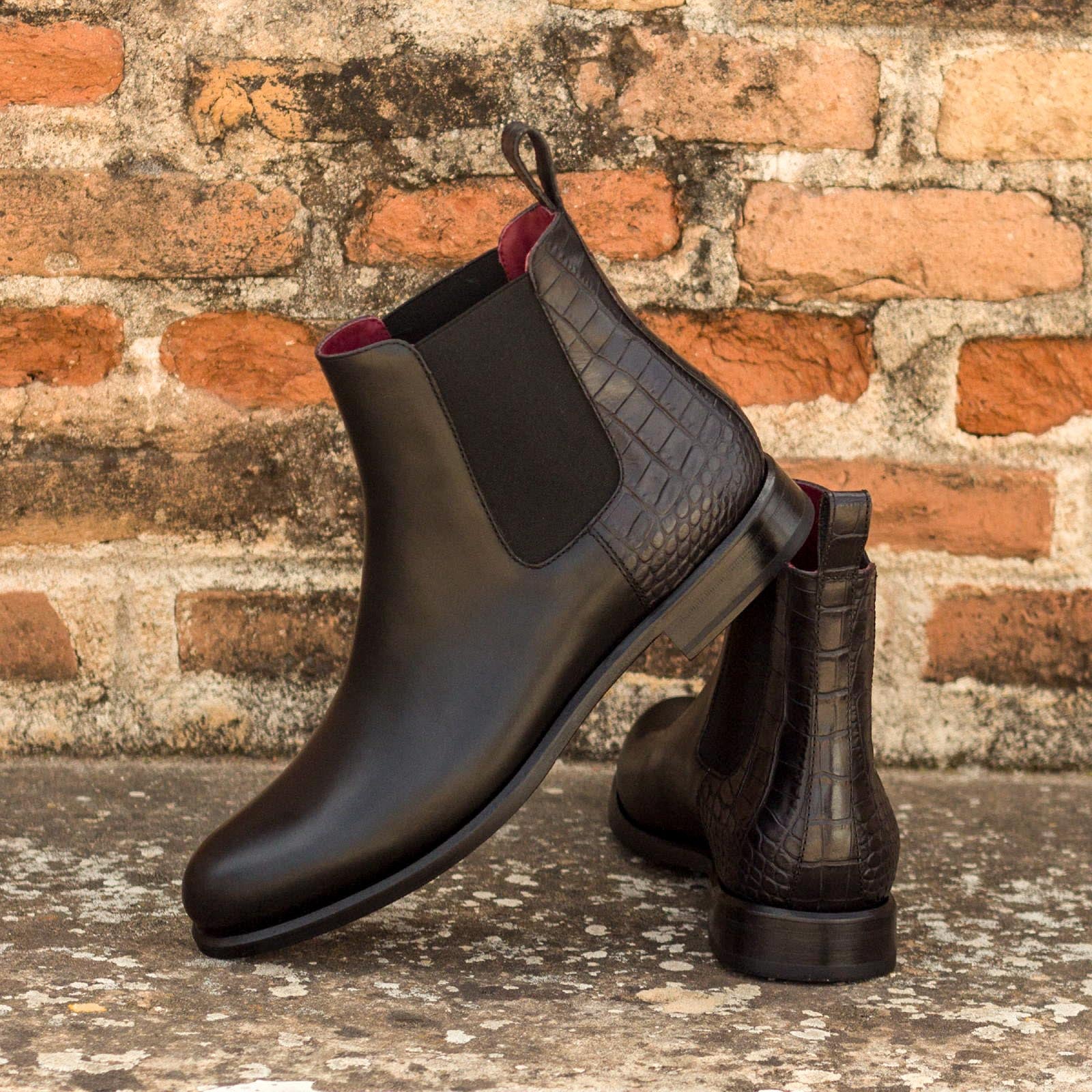 Women's Chelsea Boot Plus Calf Embossed Croco Leather – Ephraims David ...